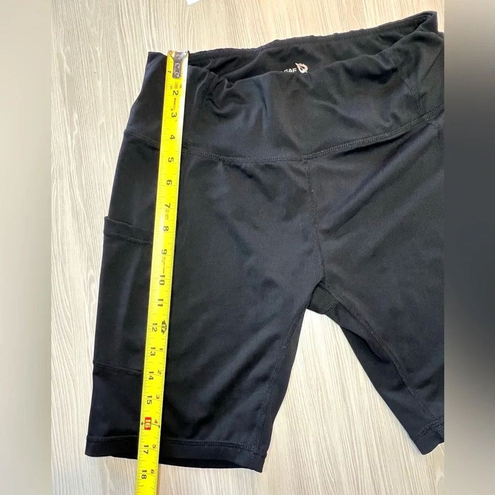 BALEAF Women’s High Waisted Biker Shorts with Pockets Black Size L Yoga Athletic
